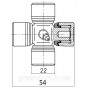 Хрестовина 22*54 (GKN U138)