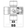 Хрестовина 22*55